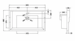 Bayswater 800mm 2-Door Traditional Basin Cabinet - Pointing White 25 Bayswater 800mm 2-Door Traditional Basin Cabinet - Pointing White -Lumibath Shop bayswater 800mm ceramic 1th 1