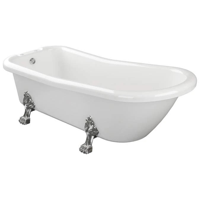 Bourbourg Traditional 1530mm Freestanding Bath Chrome Feet 1 Bourbourg Traditional 1530mm Freestanding Bath Chrome Feet