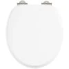 Burlington White Traditional Soft Closing Toilet Seat - S18