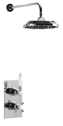 Burlington Trent Concealed Thermostatic Shower With Fixed Head - TF1S
