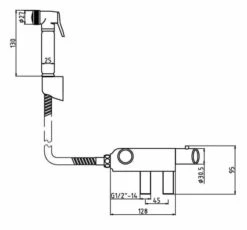 Douche Spray & Thermostatic Valve Kit - BW002 - Nuie -Lumibath Shop bw002 spec