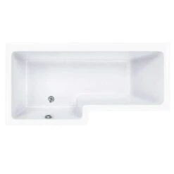 Carron Quantum 1600 X 700/850 Square Shower Bath - 5mm