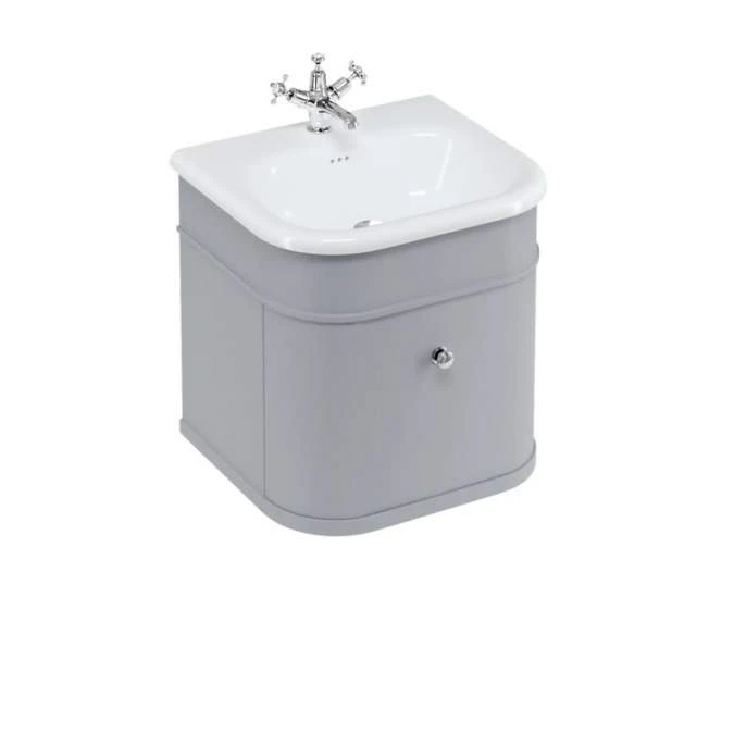 Burlington Chalfont Matt Grey 550mm Single Drawer Traditional Vanity Unit & Basin 1 Burlington Chalfont Matt Grey 550mm Single Drawer Traditional Vanity Unit & Basin