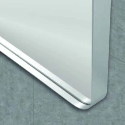 City White Rectangular Mirror 1500mm - Origins Living -Lumibath Shop city mirror closeup white 1 1