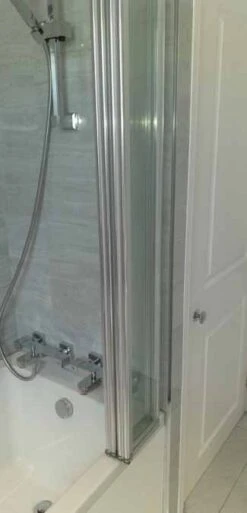 Four Fold Bath Screen - 1450 X 886mm - Cleargreen -Lumibath Shop cleargreen bs5 3