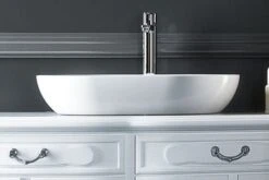 Clearwater Formoso Gloss Clear Stone Countertop Basin - 550 X 350 - B1ACS -Lumibath Shop clearwater basin formoso