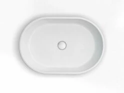 Clearwater Formoso Gloss Clear Stone Countertop Basin - 550 X 350 - B1ACS -Lumibath Shop clearwater basin formoso 2