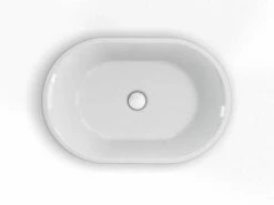 Clearwater Sontuoso Clear Stone Countertop Basin - 550 X 350 - B5ECS -Lumibath Shop clearwater basin sontuoso large 2