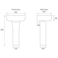 Crest Bathroom Suite, Basin, Toilet & 1700mm Bath -Lumibath Shop crest 560 basin with ped tech 2