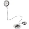 Hudson Reed Chrome Retainer Bath Waste With Metal Plug & Ball Chain