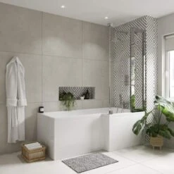 ClearGreen Ecosquare 1700 X 700/850mm Shower Reinforced Bath -Lumibath Shop ecosquare 3