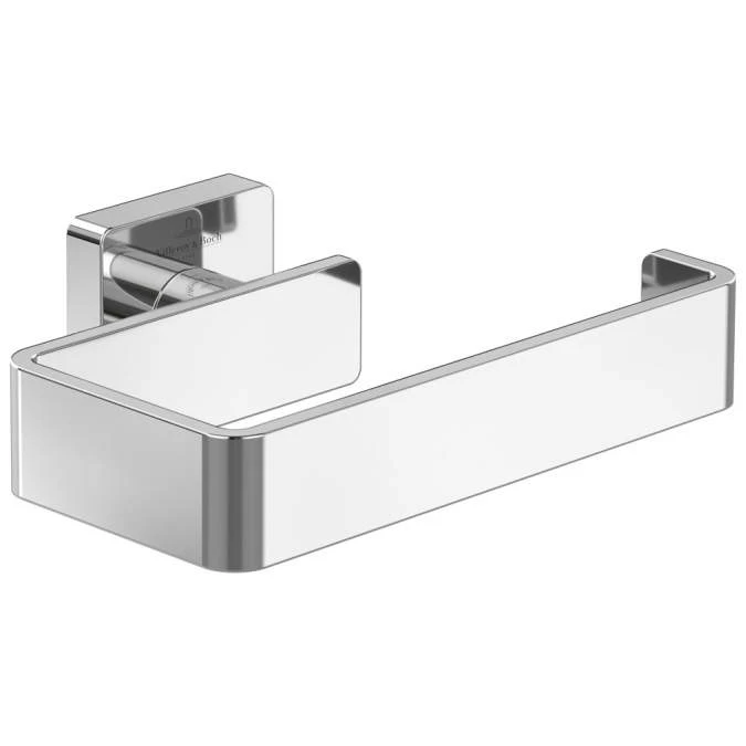 Villeroy & Boch Elements Striking Toilet Roll Holder Chrome 1 Villeroy & Boch Elements Striking Toilet Roll Holder Chrome