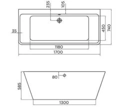 April Eppleby Freestanding Bath - 1700 X 740mm -Lumibath Shop eppleby technical