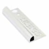 Genesis 10mm Bright Silver Aluminium Pro Quadrant Edge Tile Trim 2.5m