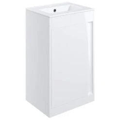 Forest 510mm Floor Standing Unit Inc. Basin - White Gloss