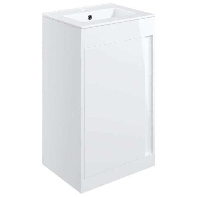 Forest 510mm Floor Standing Unit Inc. Basin - White Gloss 1 Forest 510mm Floor Standing Unit Inc. Basin - White Gloss
