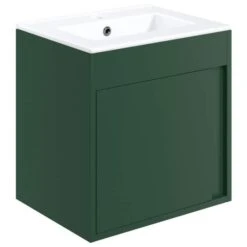 Forest 510mm Wall Hung Unit Inc. Basin - Matt Conifer Green