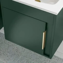 Forest 510mm Wall Hung Unit Inc. Basin - Matt Conifer Green 9 Forest 510mm Wall Hung Unit Inc. Basin - Matt Conifer Green -Lumibath Shop forest lifestyle conifer green 3 1