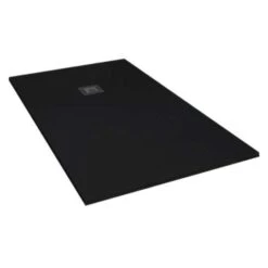 Giorgio2 Cut-To-Size Black Slate Effect Square Shower Tray - 800 X 800mm