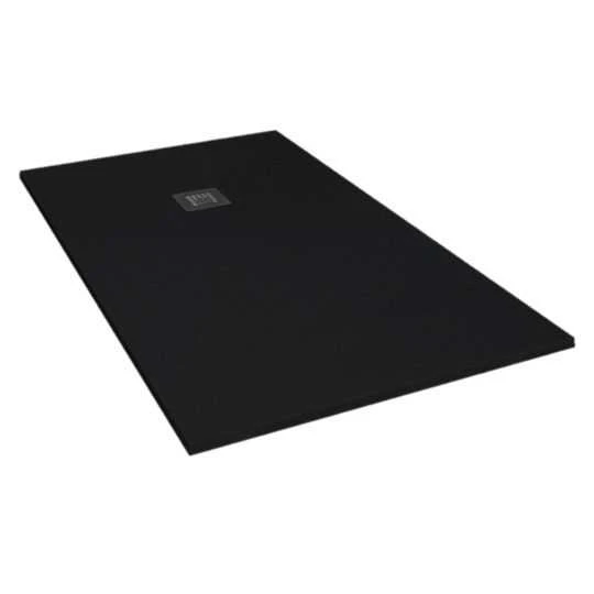 Giorgio2 Cut-To-Size Black Slate Effect Square Shower Tray - 1200 X 1200mm 1 Giorgio2 Cut-To-Size Black Slate Effect Square Shower Tray - 1200 X 1200mm