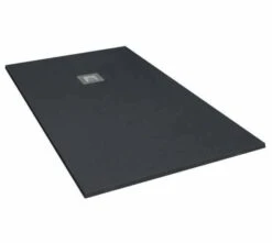 Giorgio2 Cut-To-Size Graphite Slate Effect Shower Tray - 1000 X 900mm