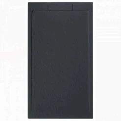 Giorgio Lux Graphite Slate Effect Shower Tray - 2000 X 800 - Concealed Waste