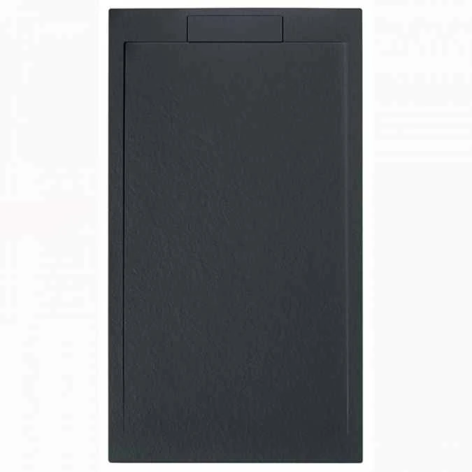 Giorgio Lux Graphite Slate Effect Shower Tray - 2000 X 800 - Concealed Waste
