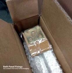 HaLite Gloss White 900mm Bath End Panel - Waterproof & Solid -Lumibath Shop halite fixings 5