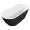 Havanna 1655mm Freestanding Black Double Ended Bath