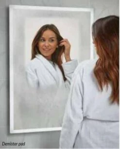 Symphony LED Bluetooth Music Bathroom Mirror 500 X 700mm - Shaver Socket & Demister Pad -Lumibath Shop hbs mirror004