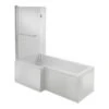 Hook DOUBLECAST L Shape 1700x850 LH Shower Bath Pack