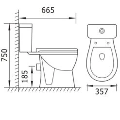 Kartell Proton Rimless Toilet With Soft Close Seat -Lumibath Shop image387245320 1