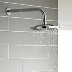 Plan Thermostatic Concealed Shower Valve With Fixed Rain Head & Riser Rail - Kartell UK -Lumibath Shop kartell plan shower head option2 lifestyle SHO001PL SHO083DE main 1