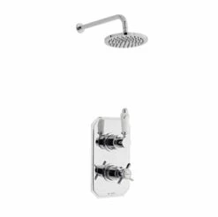 Klassique Thermostatic Concealed Shower Valve With Fixed Rain Head - Kartell UK