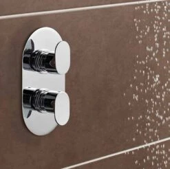 Logik Thermostatic Concealed Shower With Fixed Rain Head & Riser Rail - Kartell UK -Lumibath Shop logik valve 2