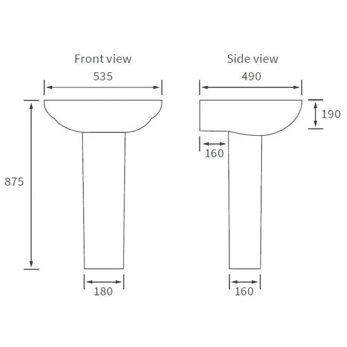 Muscovy Bathroom Suite, Basin, Toilet & 1700mm Bath 5 Muscovy Bathroom Suite, Basin, Toilet & 1700mm Bath - Image 5