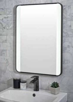 Noir Soft Square LED Bathroom Mirror - 500 X 700