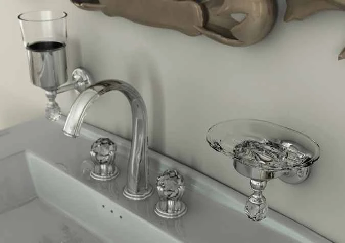 Oriental Crystal Tumbler Holder - Chrome, Gold Or Black Chrome - Origins Living 5 Oriental Crystal Tumbler Holder - Chrome, Gold Or Black Chrome - Origins Living - Image 5