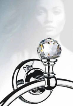 Oriental Crystal Open Toilet Roll Holder - Chrome, Gold Or Black Chrome - Origins Living -Lumibath Shop oriental crystal lifestyle 9 4