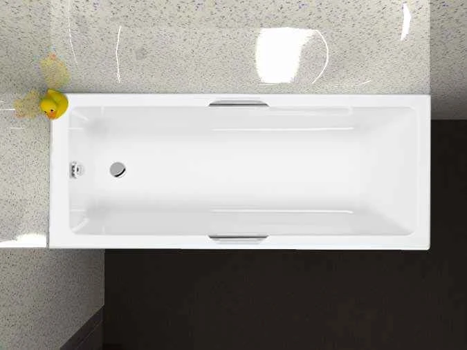 Carron Quantum Integra 1600 X 700 Bath With Twin Grips - Carronite 2 Carron Quantum Integra 1600 X 700 Bath With Twin Grips - Carronite - Image 2