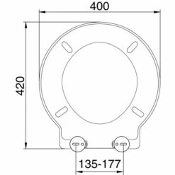 Rainbow Round Toilet Seat In White - 87360 - Euroshowers -Lumibath Shop rainbow round white sizes
