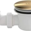 Scudo 90mm Fast Flow Shower Waste Brushed Brass