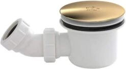 Scudo 90mm Fast Flow Shower Waste Brushed Brass