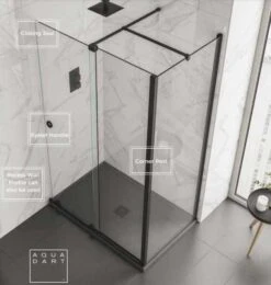 Rolla 8 1400mm Frameless Sliding Door Corner Enclosure -Lumibath Shop rolla8 image 4