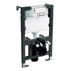 Arley Cyclone Toilet Fixing Frame & Flush Plate 0.82 - 1.0m