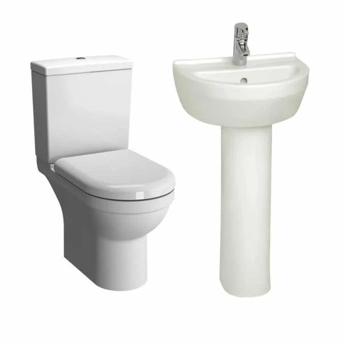 VitrA S50 Round 4 Piece Toilet & Basin Set 1 VitrA S50 Round 4 Piece Toilet & Basin Set