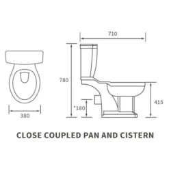 Shetland 4 Piece Toilet & 2TH Basin Set -Lumibath Shop shetland cc tech 1