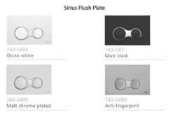 VitrA 750/1080mm Reduced Height Wall Hung Toilet Frame -Lumibath Shop sirius vitra flush plate 3