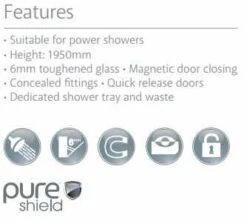 Pure D Shaped Quadrant Shower Enclosure & Tray 993 X 850mm -Lumibath Shop smiths pure d shaped shower features rd