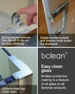 Sommer6 1700mm Sliding Shower Door -Lumibath Shop sommer6 detail image